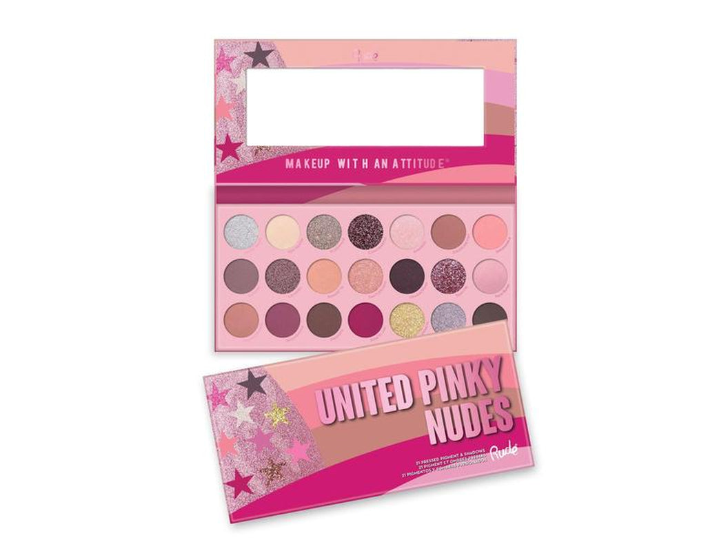 United Pinky Nudes - 21 Pressed Pigment & Shadows Palette