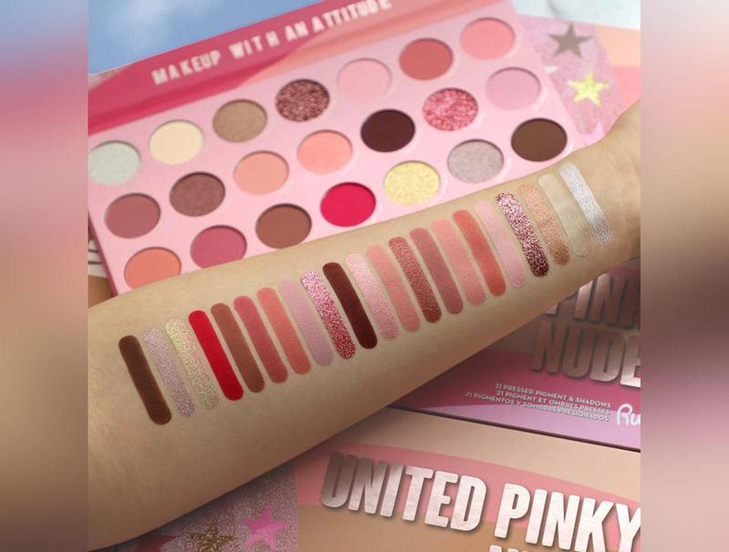 United Pinky Nudes - 21 Pressed Pigment & Shadows Palette