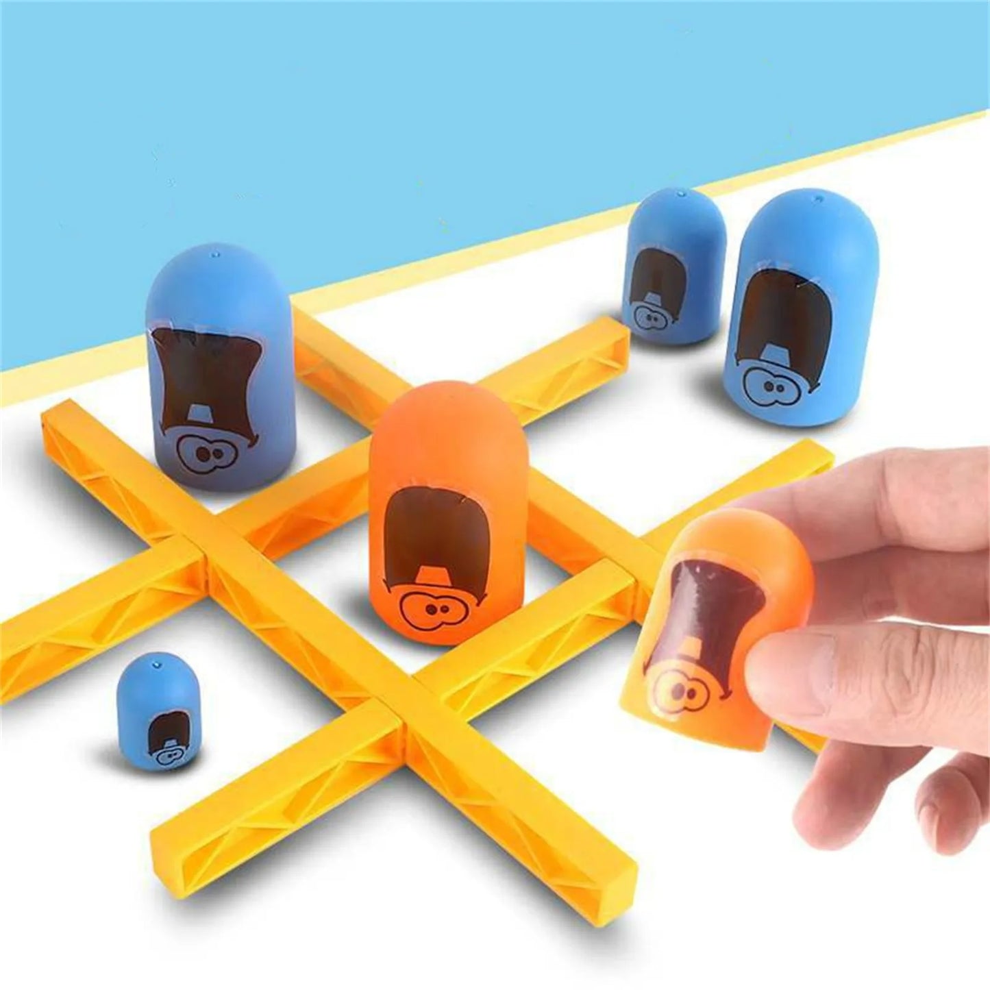 2 Players Tic Tac Toe Big Eat Small Gobble Board Game Parent-Child Interactive Competition Match Party Games Toys for Children