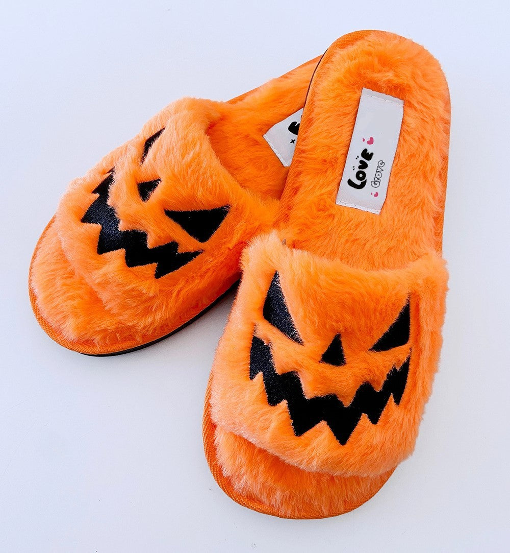 Halloween Women's Soft And Comfortable Plush Slippers Cosplay Shoes Furry Plush Slippers Kawaii Cute Shoes Home Slippers Halloween Dress Up Shoes