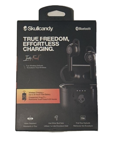 Skullcandy Indy Fuel Wireless Earbud Headphones - True Black *OPEN BOX*