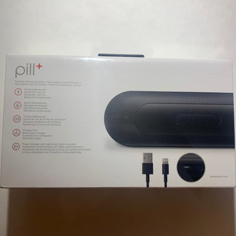 Beats by Dr. Dre Pill+ Portable Wireless Speaker - ML4M2LL/A- BLACK -Open Box- LIKE NEW