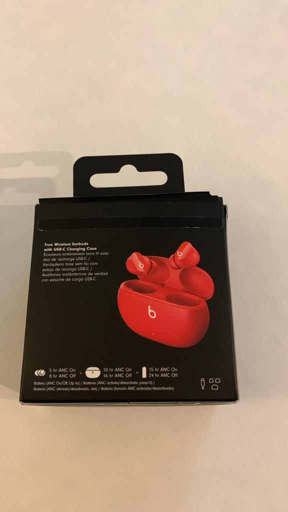 Beats by Dr. Dre Studio True Wireless In-Ear Headphones - RED- OPEN BOX- LIKE NEW