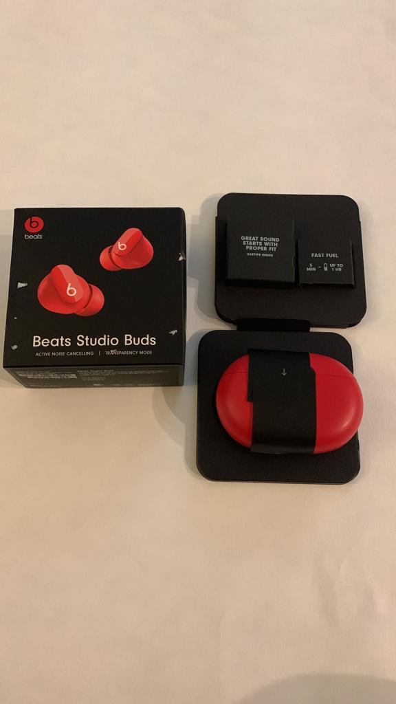 Beats by Dr. Dre Studio True Wireless In-Ear Headphones - RED- OPEN BOX- LIKE NEW