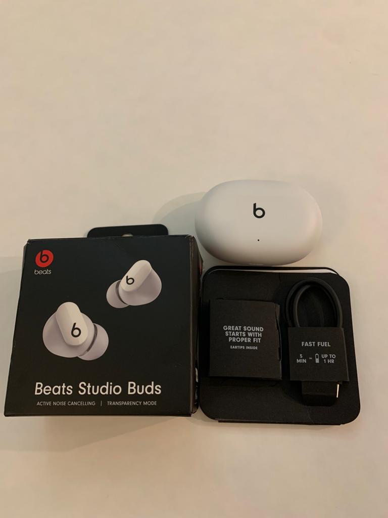 Beats by Dr. Dre Studio True Wireless In-Ear Headphones - White- OPEN BOX- LIKE NEW